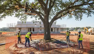 Highland Park, IL arborist protecting tree roots during root protection service
