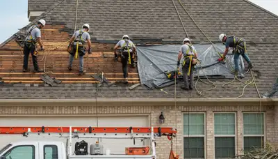 Storm damage tree cleanup in Highland Park, IL by Arbor Tree Care to restore property safety