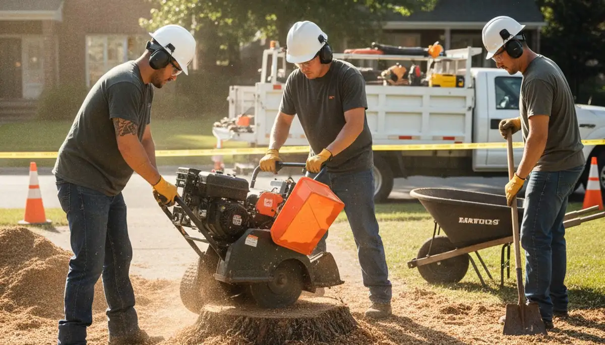 Stump removal service in Highland Park, IL for safe, thorough tree stump extraction
