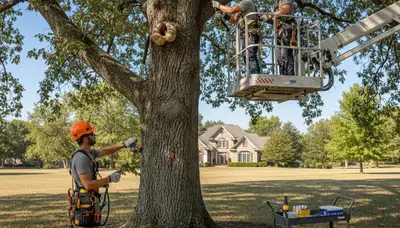 Tree disease treatment service in Highland Park, IL for protecting trees from fungal infections and oak wilt
