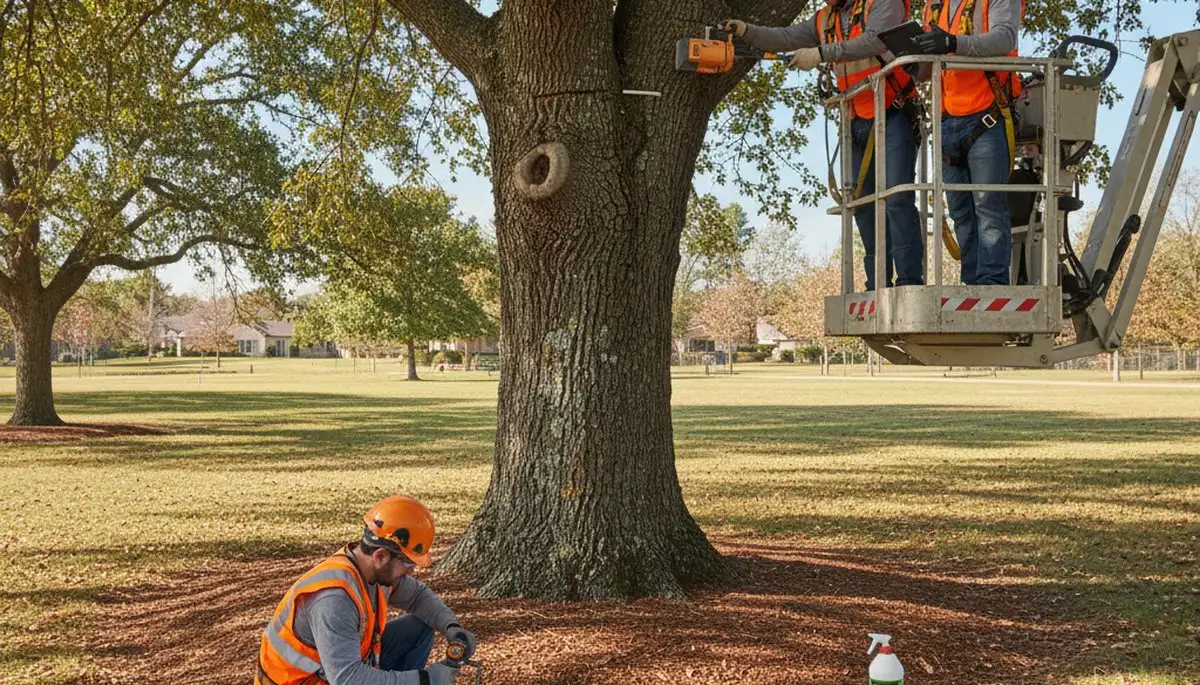 Tree disease treatment service in Highland Park, IL for fungal infections and oak wilt protection
