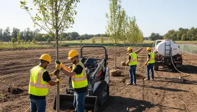 Tree planting service in Highland Park, IL by local arborist choosing trees for site conditions