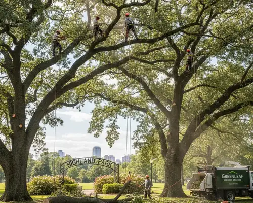 Tree trimming services for Highland Park, IL canopy maintenance and tree care